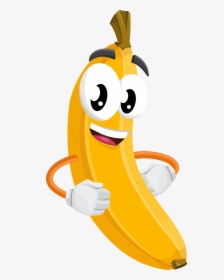 Banana Cartoon Png, Transparent Png, Transparent PNG