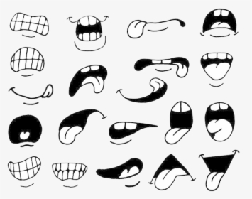 Mouth Clipart Cartoon Eyes And Images Music Transparent - Cartoon Mouth Open Drawing, HD Png Download, Transparent PNG