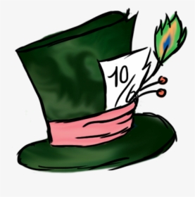 The Mad Hatter March Hare Alice S Adventures In Wonderland - Clip Art Mad Hatter Hat, HD Png Download, Transparent PNG