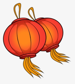 Red Festive Chinese Style Lantern Png And Psd , Png - Portable Network Graphics, Transparent Png, Transparent PNG
