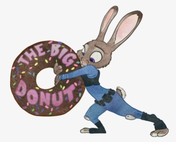 Hare - Judy Hopps Donut, HD Png Download, Transparent PNG