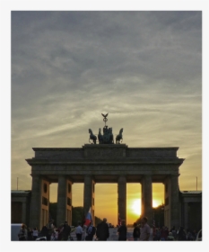 Brandenburg Gate Sunset, Berlin Poster 20 X24 - Gabriel Fawcett Berlin Tour Guide, HD Png Download, Transparent PNG