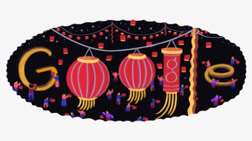 Drawing Chinese Lantern Festival - Google 元宵 節, HD Png Download, Transparent PNG