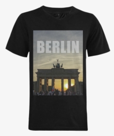 Berlin Brandenburg Gate Sunset 001 02 Men S V Neck - Flying Boat, HD Png Download, Transparent PNG