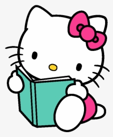 Hello Kitty Reading A Book, HD Png Download, Transparent PNG