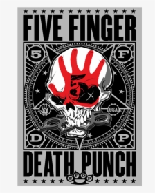 Star Skull Poster - Five Finger Death Punch, HD Png Download, Transparent PNG