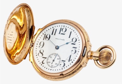 Pocket Watch Gold Clip Arts - Gold Pocket Watch Png, Transparent Png, Transparent PNG