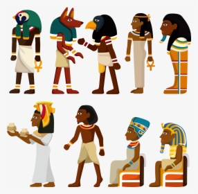 Clip Art Ancient Egyptian Cartoon - Pharaoh Vector, HD Png Download, Transparent PNG