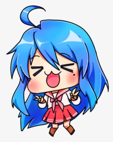 Chibi Konata - Cartoon, HD Png Download, Transparent PNG