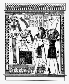 Art,monochrome Photography,text - Ancient Egyptian Deities, HD Png Download, Transparent PNG
