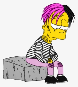 Xxxtentacion And Trippie Redd - Lil Peep Bart Simpson, HD Png Download, Transparent PNG