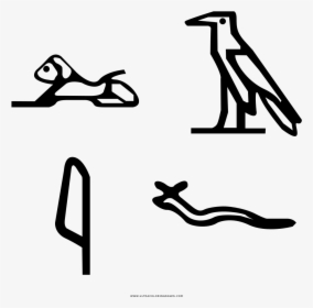 Hieroglyphics Coloring Page - Jeroglificos Egipcios Para Colorea, HD Png Download, Transparent PNG