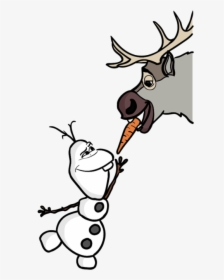Olaf And Sven - Sven Frozen Easy Drawing, HD Png Download, Transparent PNG