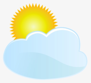 Cloud And Sun Weather Icon Png Clip Art, Transparent Png, Transparent PNG