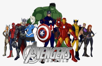 America Hulk Thor Avangers Black Captain Avengers Clipart - Avengers Png, Transparent Png, Transparent PNG