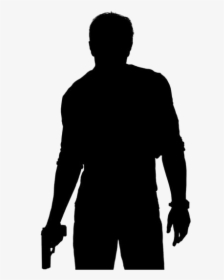 Transparent Nathan Drake Uncharted 3 Hd Wallpaper - Nathan Drake Silhouette, HD Png Download, Transparent PNG