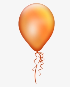 Transparent Clip Art Balloons - Orange Balloon, HD Png Download, Transparent PNG