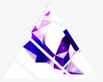 #geode #purple #white #galaxy #aesthetic #hipster #mountain - Triangle, HD Png Download, Transparent PNG