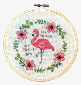 Cross Stitch Flamingo Pattern, HD Png Download, Transparent PNG