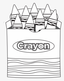 crayons clipart black and white