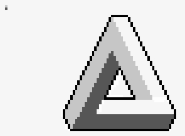 Transparent Penrose Triangle Png - Penrose Triangle Pixel Art, Png Download, Transparent PNG