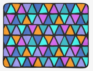 Modern Colored Trinagles / Pyramids Pattern Beach Mat - Triangle, HD Png Download, Transparent PNG