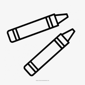 Crayon Coloring Pages Book Freentable - Outline Images Of Pencil, HD Png Download, Transparent PNG
