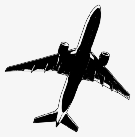 Airline, Airplane, Black And White, Gray, Grey, Jet - Boeing 777 Clipart, HD Png Download, Transparent PNG