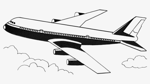 Narrow Body Aircraft,shoe,airplane - Airplane Black And White Clip Art, HD Png Download, Transparent PNG