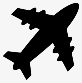 Airplane - Airplane Silhouette Png, Transparent Png, Transparent PNG
