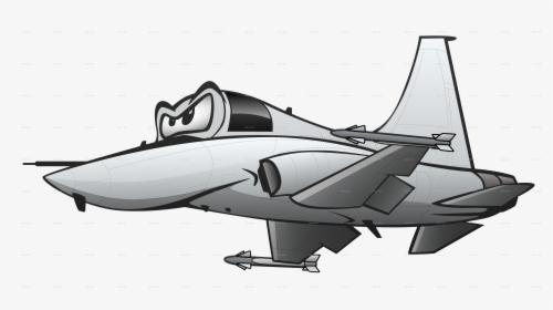 Fighter Jet Cartoon, HD Png Download, Transparent PNG