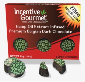 Hemp Oil Extract Infused Premium Belgian Dark Chocolate - Chocolate, HD Png Download, Transparent PNG