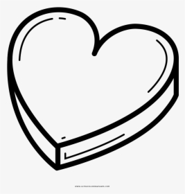 Chocolate Box Coloring Page - Box Of Heart Chocolates Drawing, HD Png Download, Transparent PNG