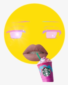 Cringe Face Emoji Anime Eyes Starbucks, HD Png Download, Transparent PNG