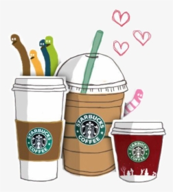 Tea Cafe Hand Painted - Starbucks Drawing, HD Png Download, Transparent PNG