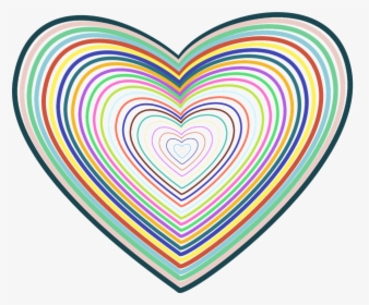 Heart Lines Shape Free Picture - Heart, HD Png Download, Transparent PNG