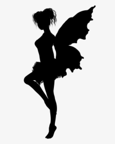 Fairy Tale Silhouette Clip Art - Fairy Silhouette Png, Transparent Png, Transparent PNG
