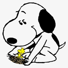 Transparent Snoopy Sleeping Png - Snoopy Cuidando A Woodstock, Png Download, Transparent PNG