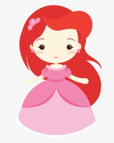 Disney Princesses Clipart Fairy Tale - Cute Little Mermaid Clipart, HD Png Download, Transparent PNG