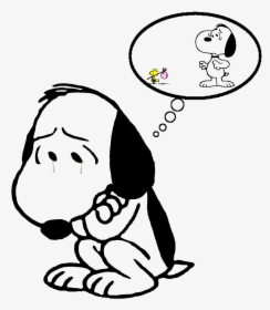 Snoopy Sad, HD Png Download, Transparent PNG