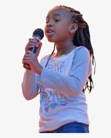 Transparent Girl Singing Png - Students Reading With Microphone, Png Download, Transparent PNG