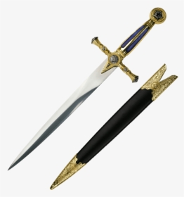 Blue Masonic Short Dagger - Middle Ages Daggers, HD Png Download, Transparent PNG