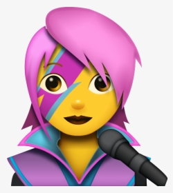 Woman Singer Emoji, HD Png Download, Transparent PNG