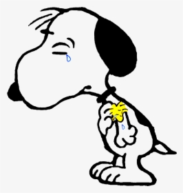 Transparent Snoopy Clipart - Crying Snoopy, HD Png Download, Transparent PNG