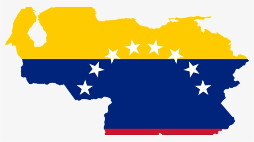 Venezuela Country Outline With Flag Clipart , Png Download - Venezuela Flag Over Country, Transparent Png, Transparent PNG