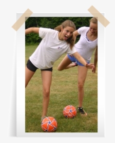 Girls Soccer Fun Landsports Camp Akomak Ontario - Kick Up A Soccer Ball, HD Png Download, Transparent PNG