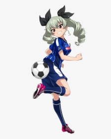 Anime Soccer Player Girl, HD Png Download, Transparent PNG