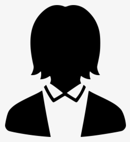 Work Profile User Default Female Suit - Female Profile Icon Png, Transparent Png, Transparent PNG