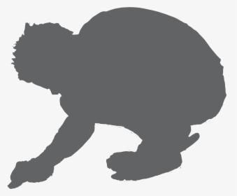 Man Crouch Grey - Man Crouched Down, HD Png Download, Transparent PNG