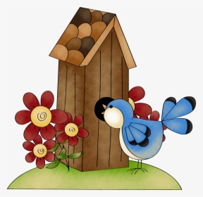 Country Clipart Spring - Bird House Clip Art Free, HD Png Download, Transparent PNG